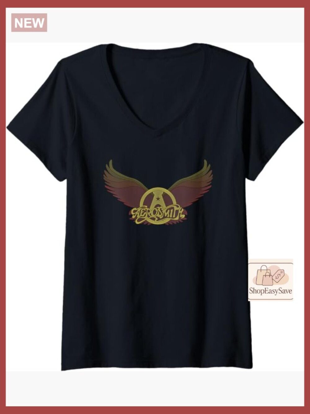 Vintage Wings V-Neck T-Shirt Classic Fit Retro Band Merchandise Lightweight